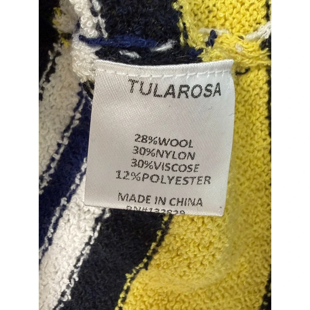 Tularosa Revolve Striped Oversized Boyfriend‎ Vintage Style Sweater Yellow XS